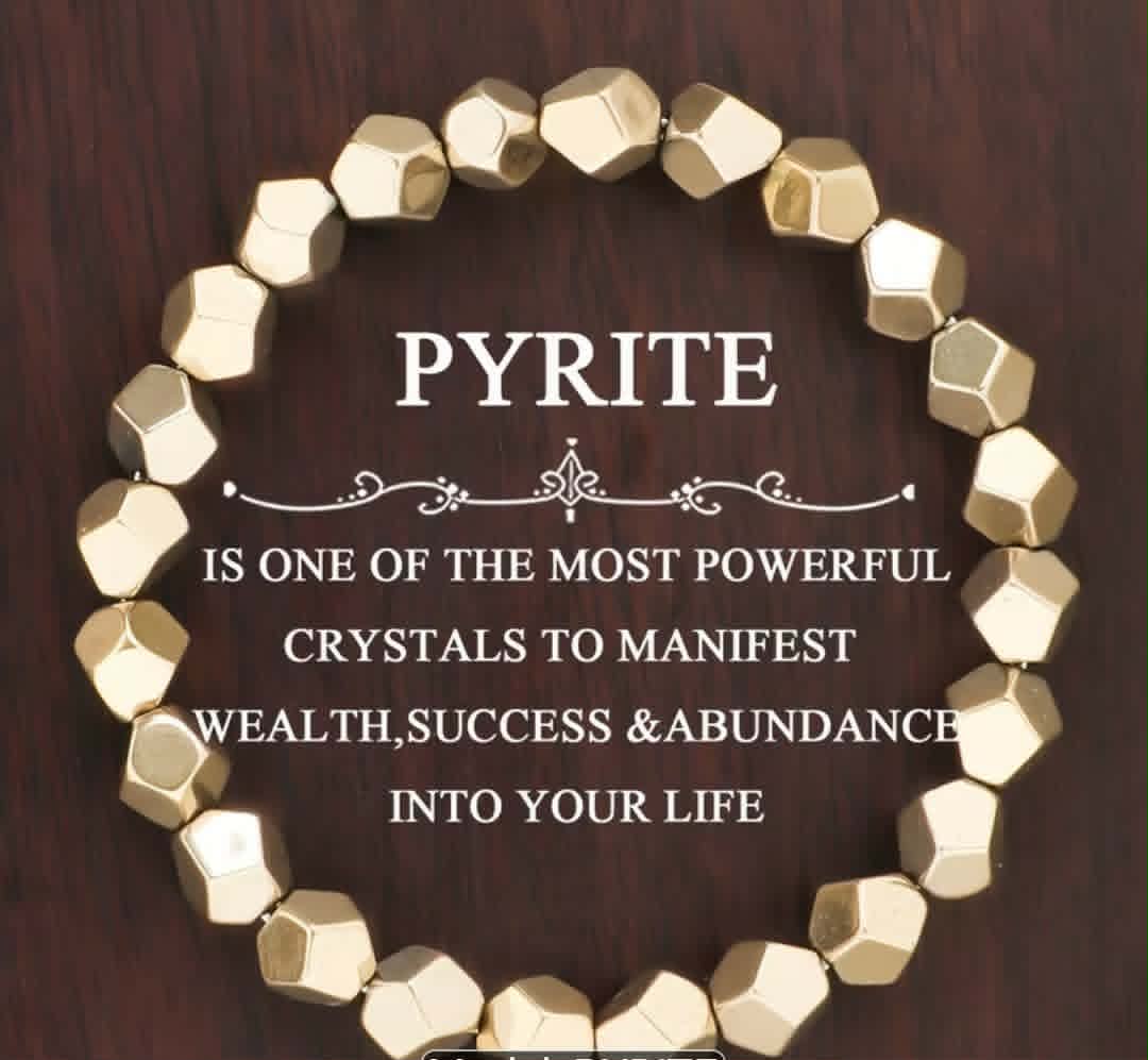 Bracelet en Pyrite Brute