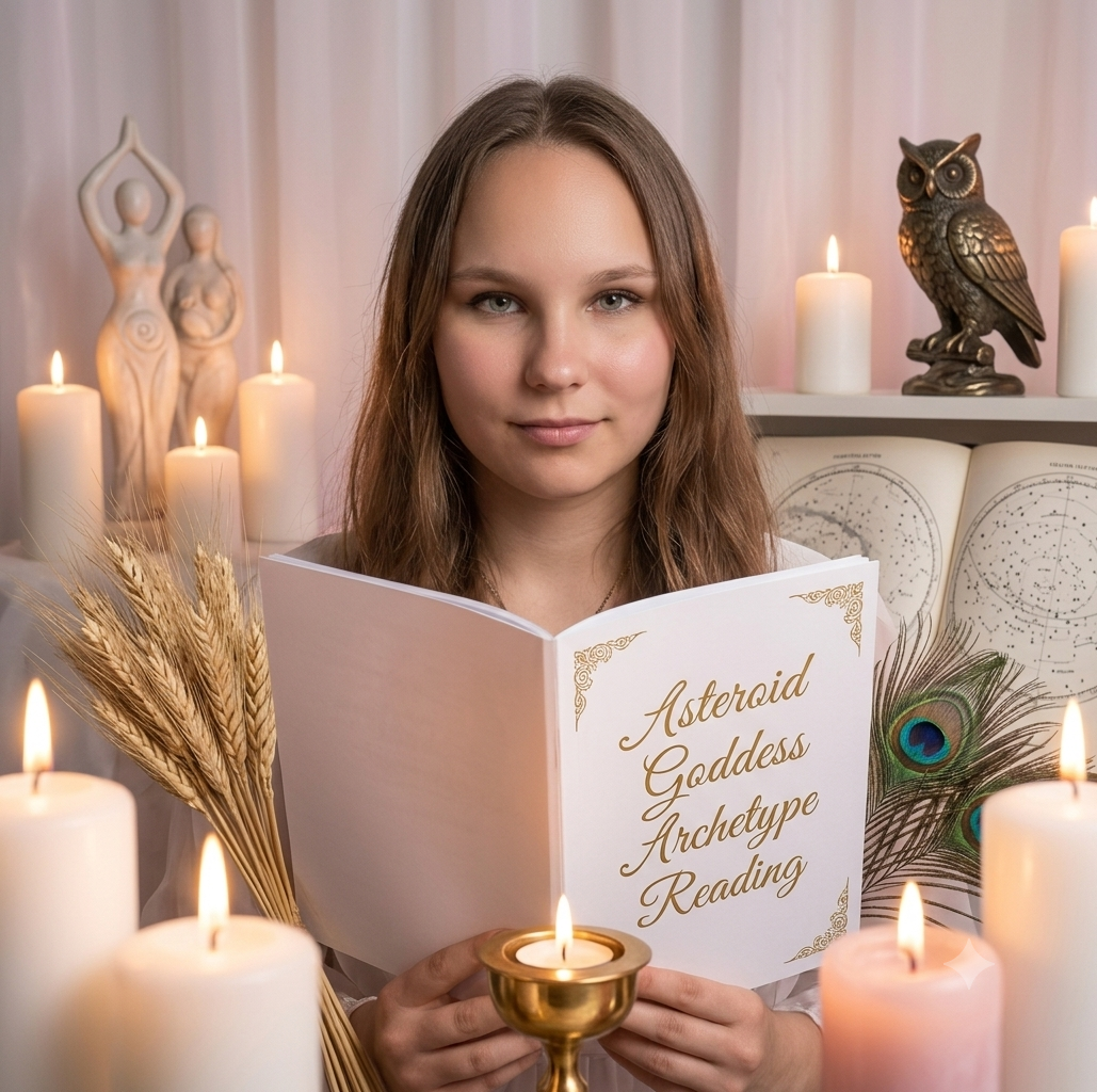 🌸 LECTURE ARCHÉTYPALE DES ASTÉROÏDES-DÉESSES : LE CODE DU FÉMININ DIVIN EN SOI 🌸