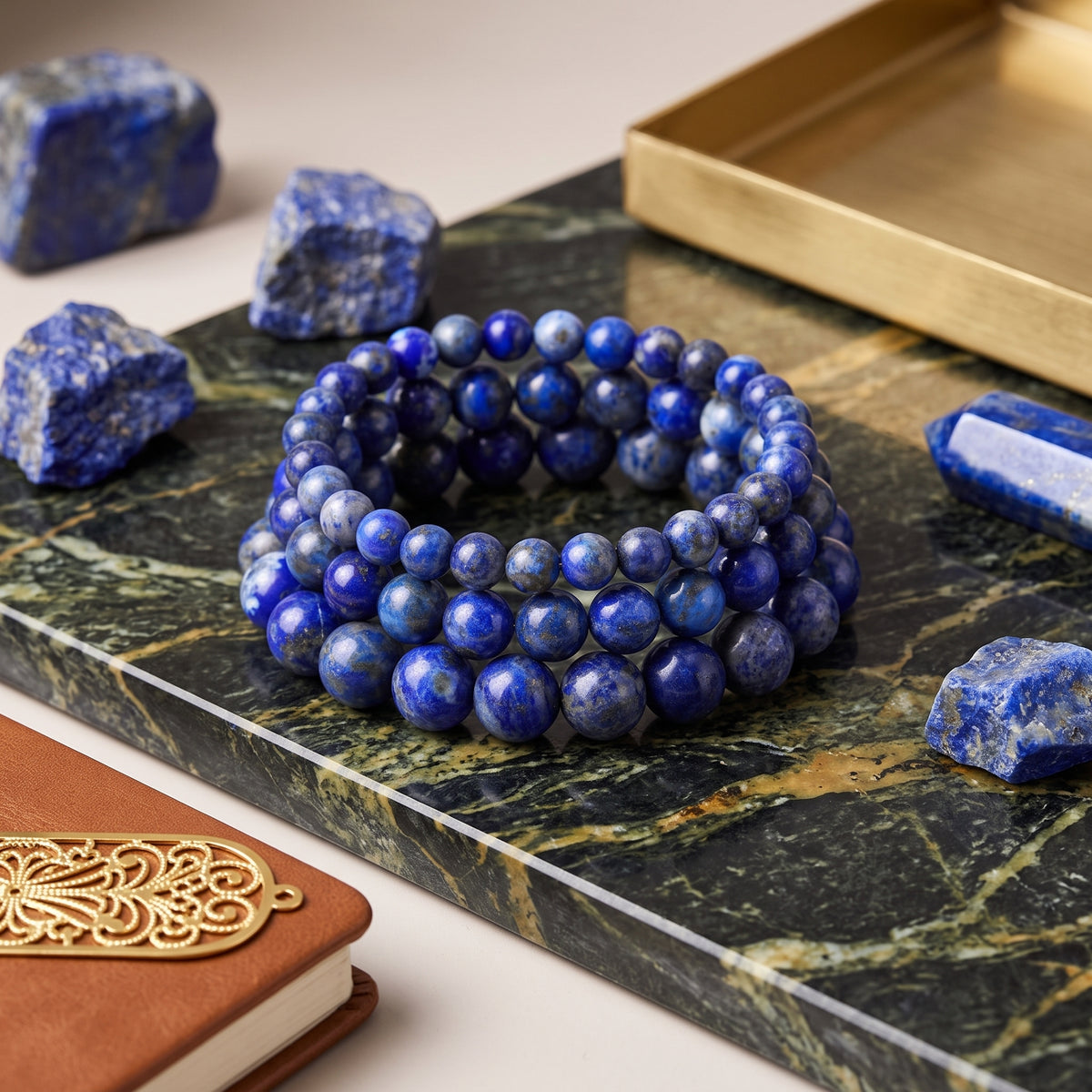 Bracelet de guérison en turquoise naturelle véritable 🩵