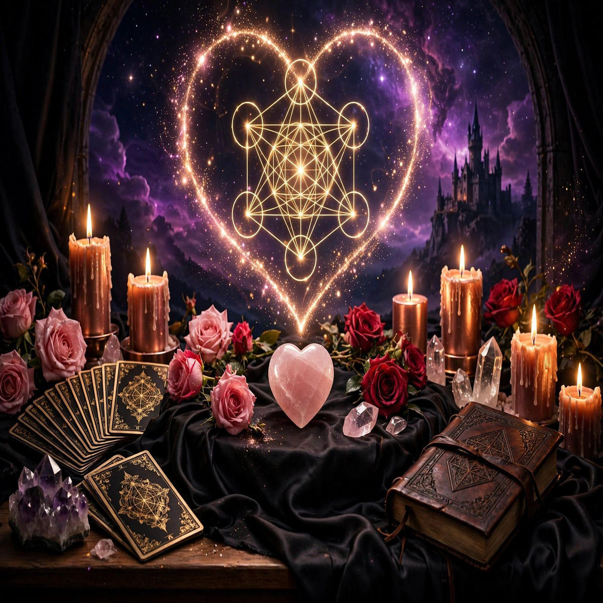 Le Temple d'Auto-Adoration en Quartz Rose